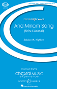 And Miriam Sang SSAA choral sheet music cover